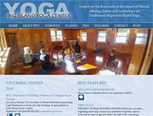 Tablet Screenshot of bigislandyoga.com